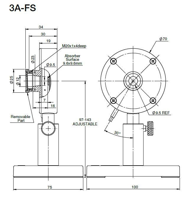 Ophir High Sensitivity Thermal Sensors - 20µW - 2W